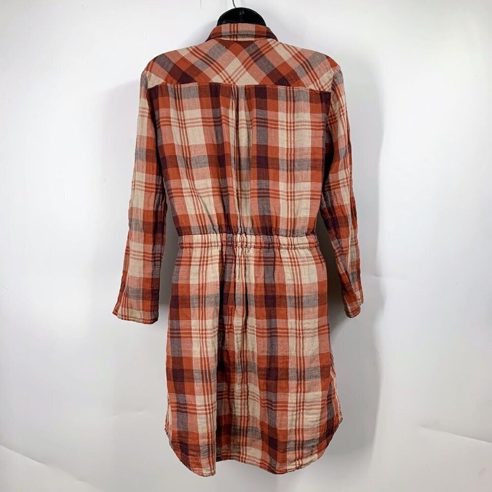 Velvet‎ By Graham & Spencer Women's Caitlin Plaid Cotton Shirt Dress Size XS - Picture 2 of 13